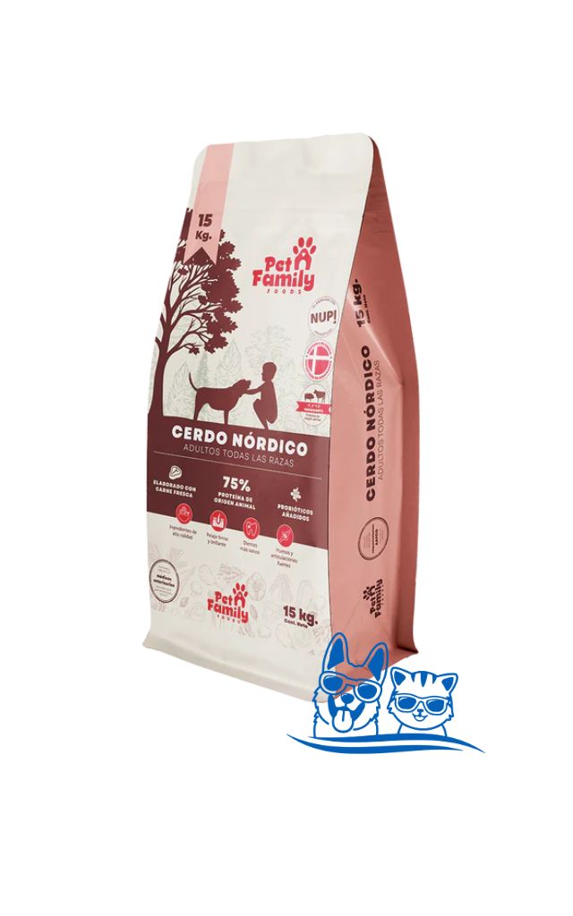 PET FAMILY CERDO NÓRDICO – ADULTO TODAS LAS RAZAS | 15 KG