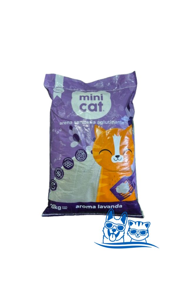 Arena Sanitaria Aglutinante MINI CAT 20 kg – Lavanda